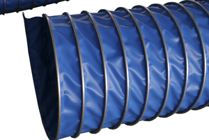 外夾式藍色帆布伸縮風管